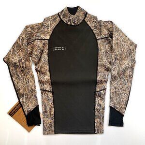 Wetsox Neoprene Jr Mens S Surf Swimming Wetsuit Flex 1MM Skins LS Jacket Top NWT